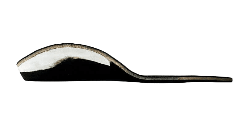 A spoon with a long handle is shown.